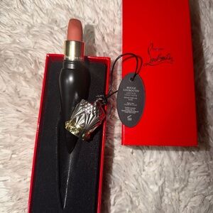 Christian Louboutin “VERY Beige GIL” Lipstick with Black and Red Packaging